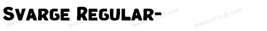 Svarge Regular字体转换